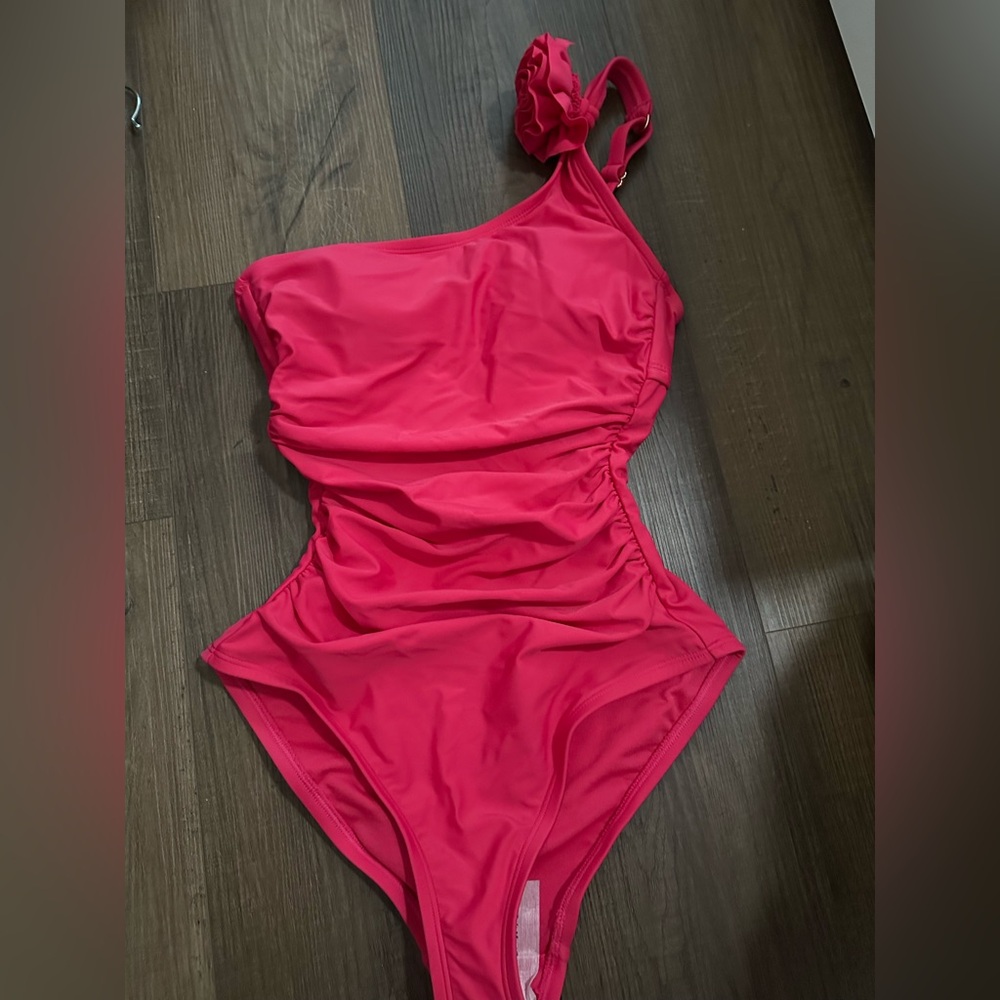 Shade & Shore One Piece Swimsuit in Vibrant Pink